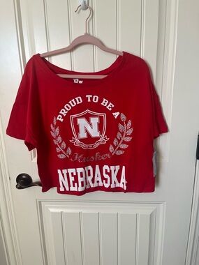 Nebraska Red Crop Top - Proud to Be a Husker